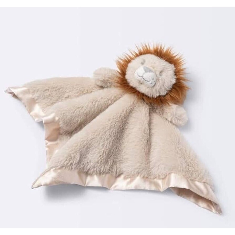 Cloud Island Lion Baby Plush Lovey Security Blanket Satin Trim Target 14"